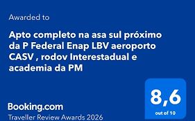 Apto completo na asa sul próximo da P Federal Enap LBV aeroporto CASV , rodov Interestadual e academia da PM